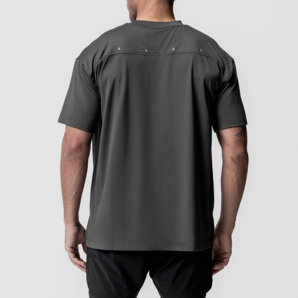 ASRV Space Grey Short Sleeve Aerosilver "OTWR" Oversized Tee - Picture 3 of 5